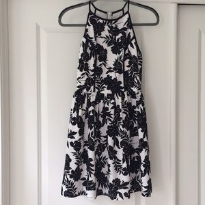 Black & White Floral Dress